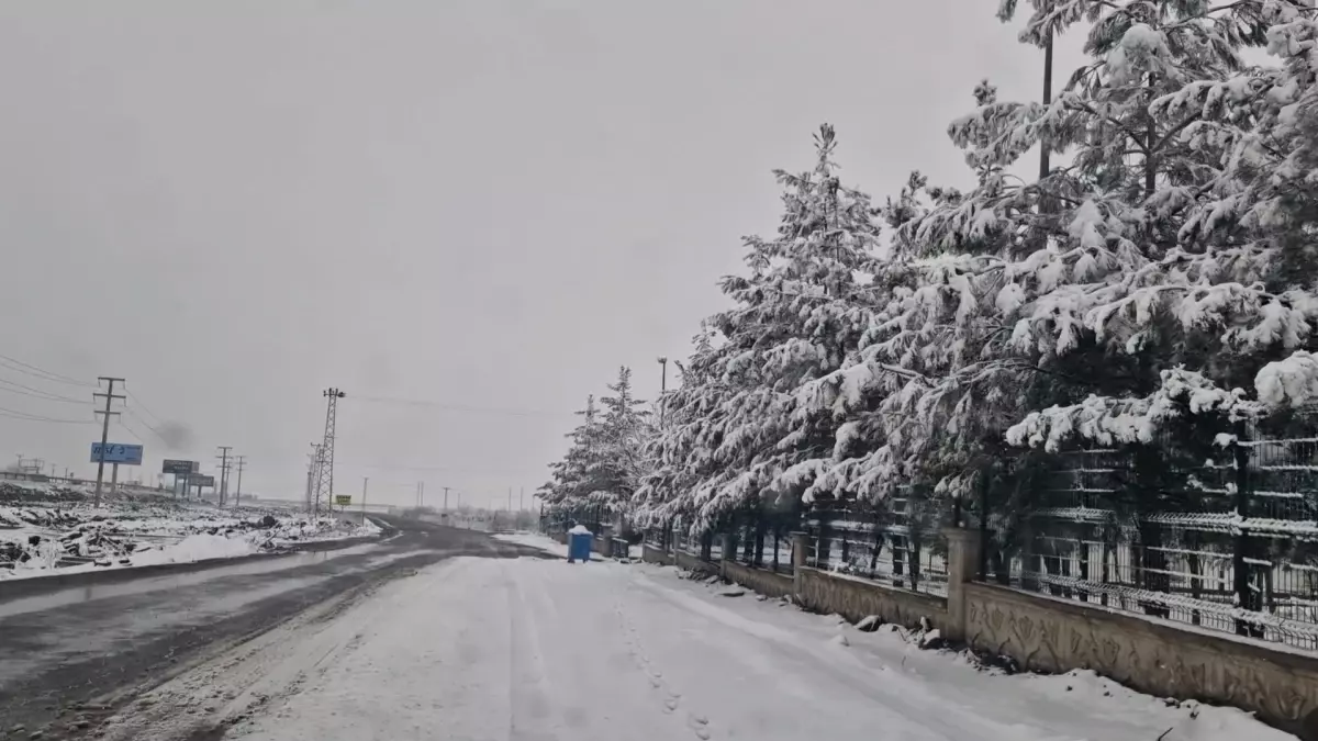 Diyarbakır\'da Kar Yağışı Etkili