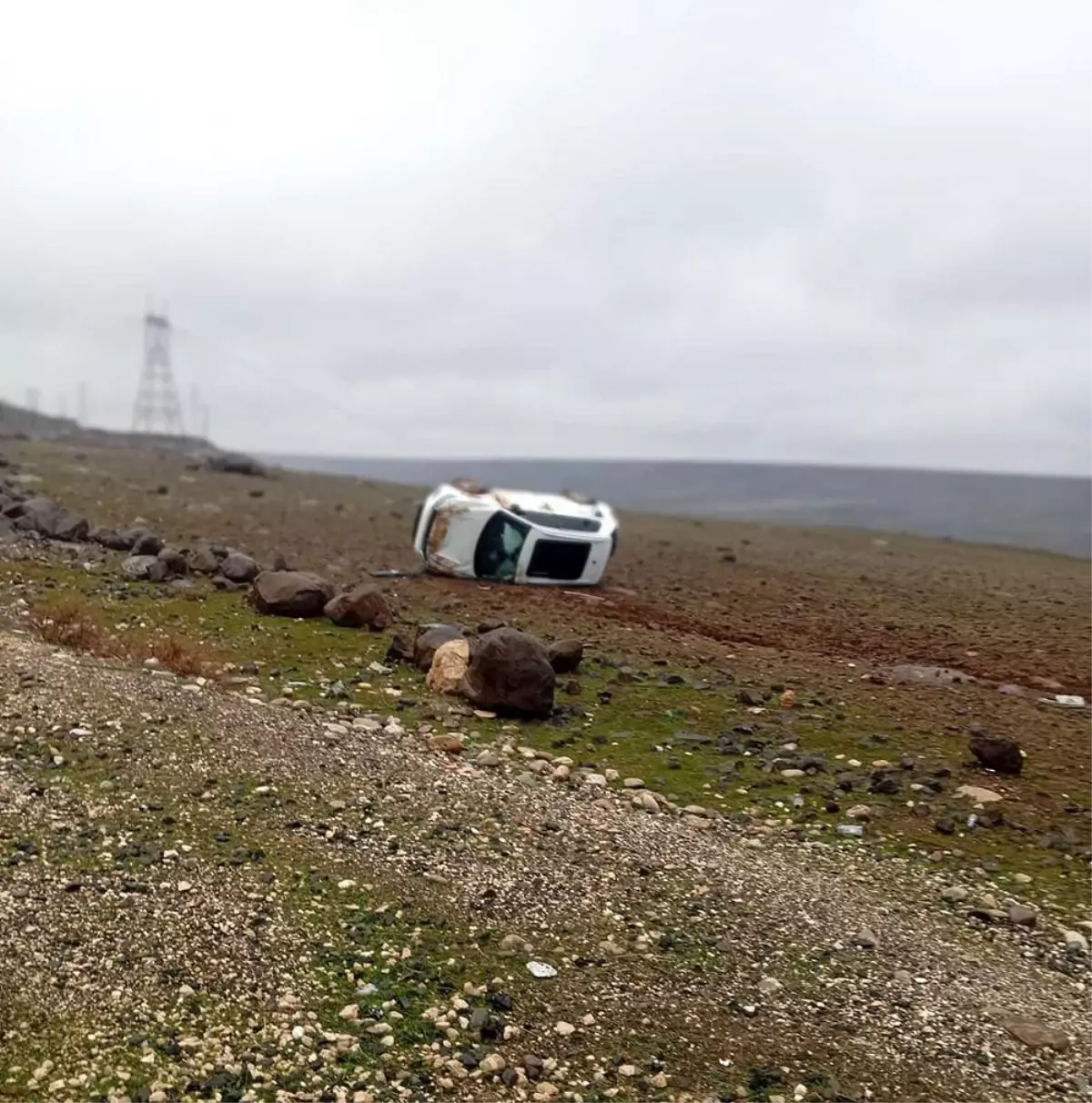 Batman\'da Otomobil Takla Attı, Sürücü Kurtuldu