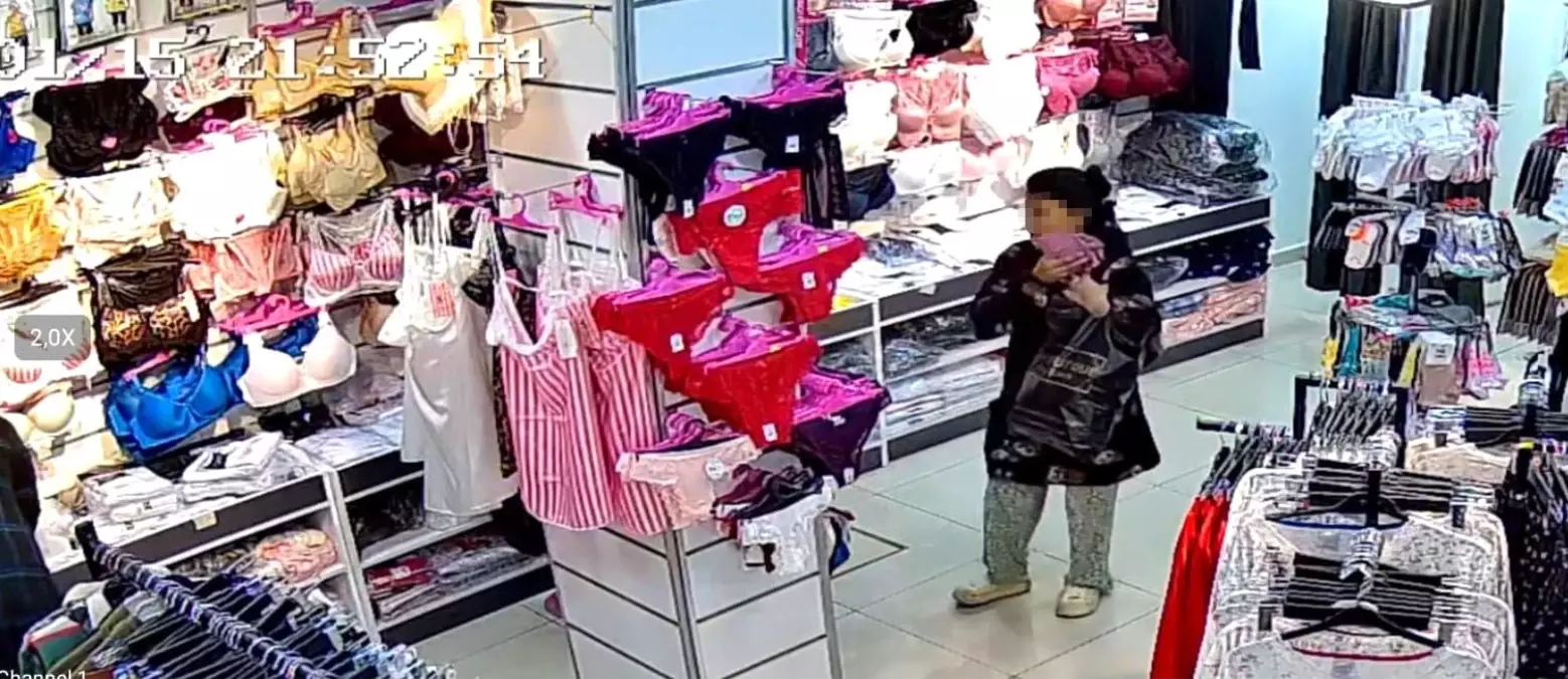 Edirne\'de Hırsızlık: Genç Kızlar Giyim Mağazasını Soydu