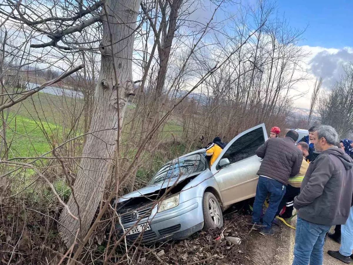 İnegöl\'de Tek Taraflı Kaza