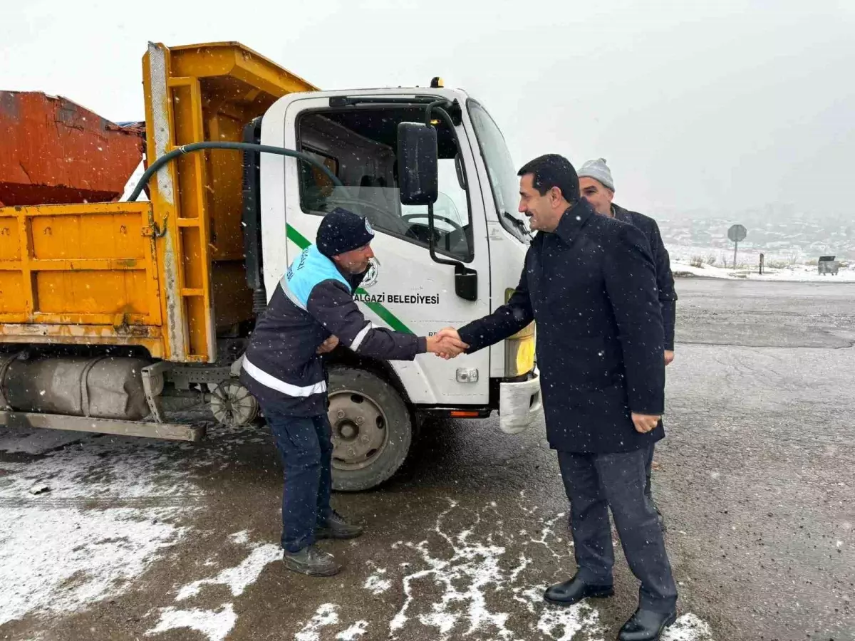 Battalgazi\'de kar teyakkuzu