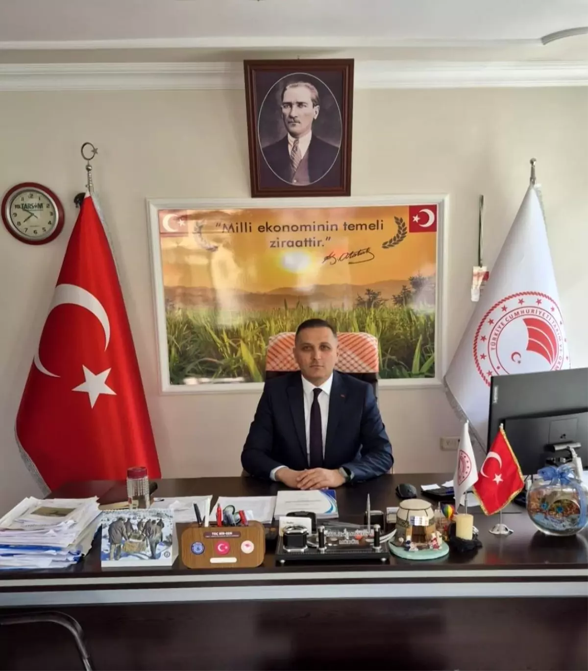 Dinar\'da Çiftçilere Hibeli Ayçiçeği Tohumu Desteği