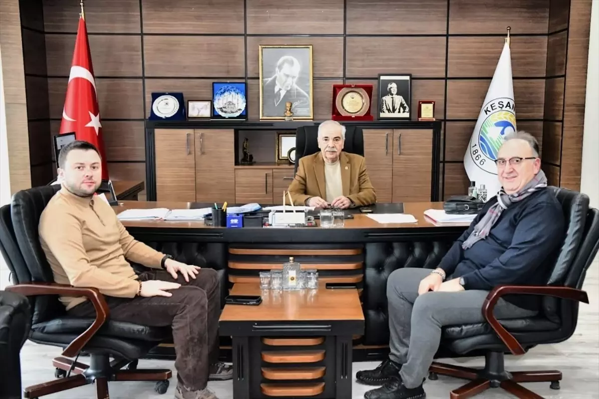 Keşan Oda Başkanı\'ndan Belediye Ziyareti