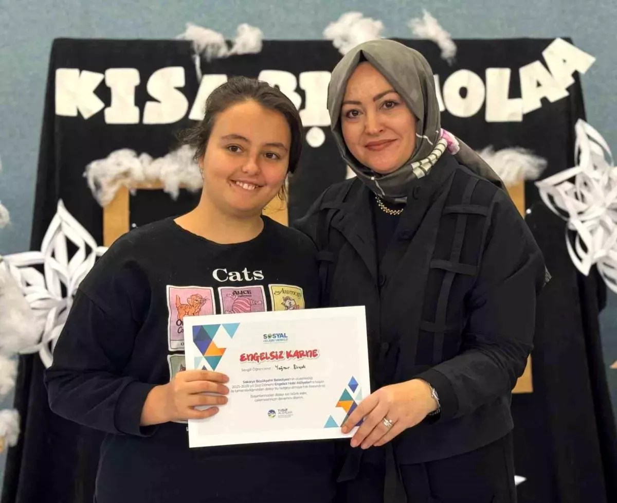 Engelsiz Hobi Atölyelerinde karne heyecanı