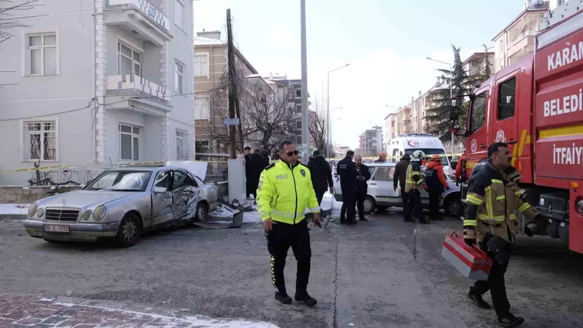 Karaman\'da Trafik Kazası: Karı Koca Yaralandı