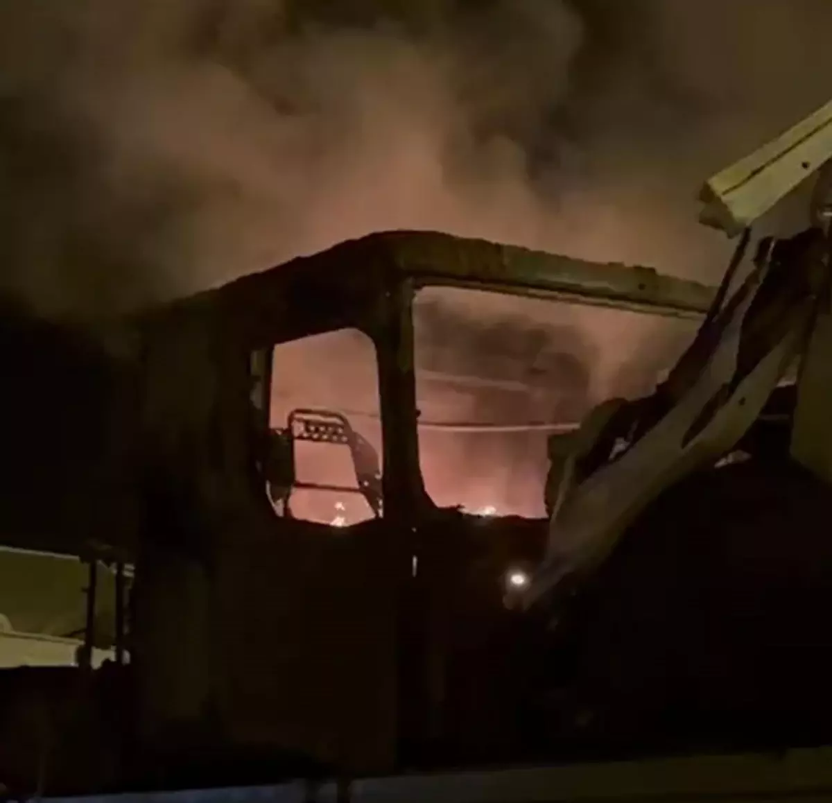 Tercan\'da Yangına Karla Müdahele