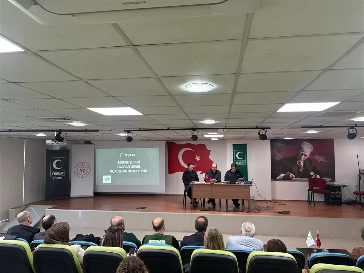 Yeşilay Edirne Genel Kurulu Yapıldı