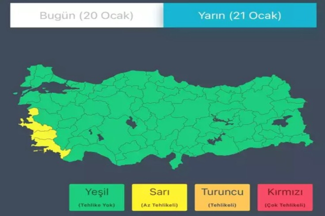 Bakanlıktan 'yoğun kar yağışı' ve 'fırtına' uyarısı