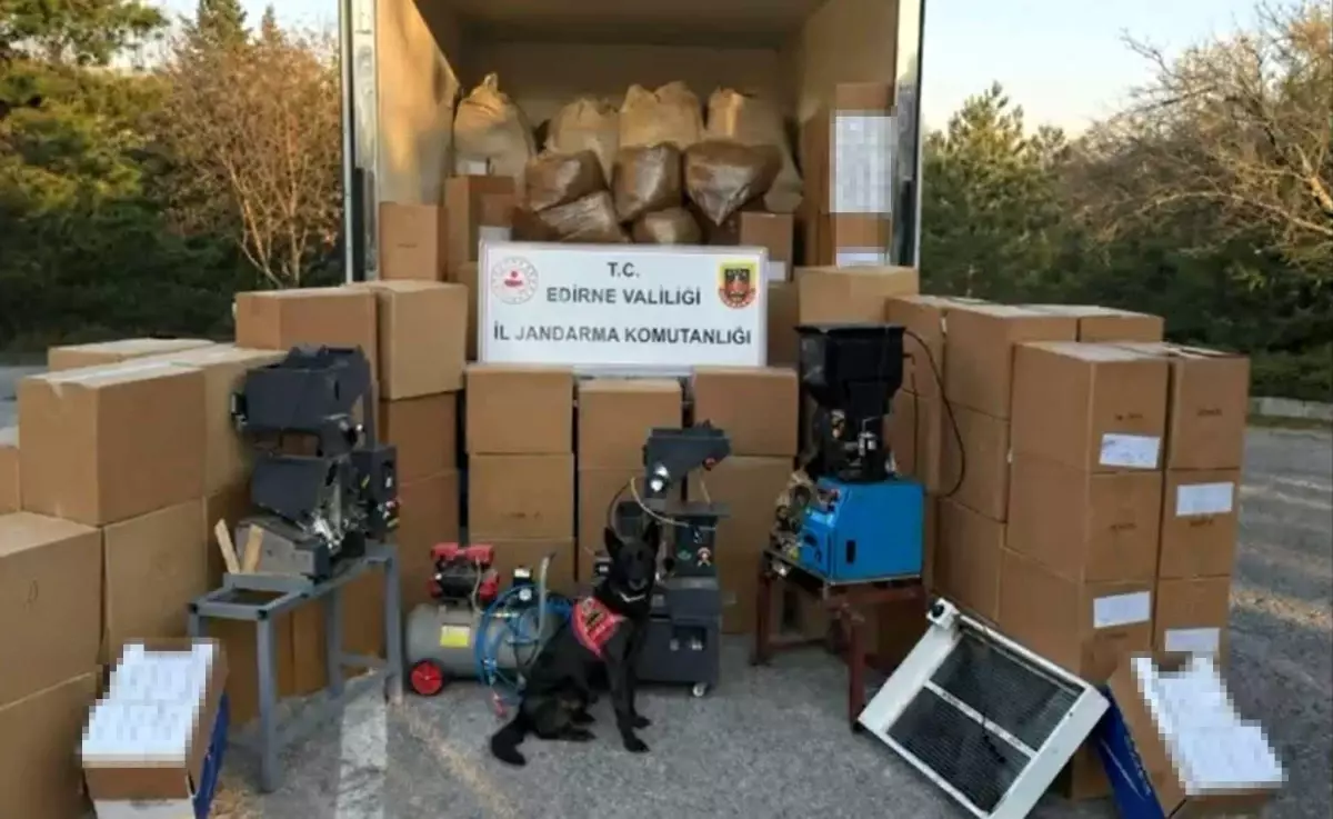 Edirne\'de Kaçak Tütün Operasyonu