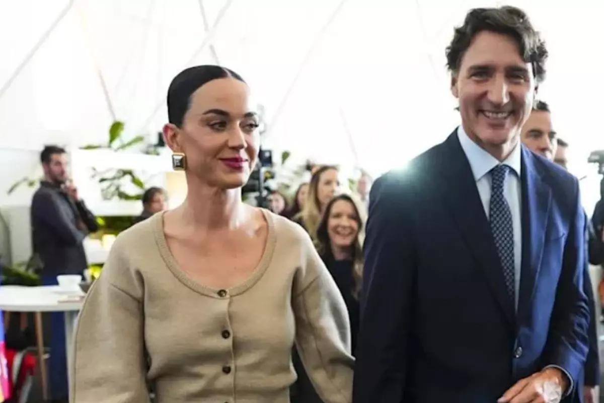 Katy Perry ve Justin Trudeau Davos\'ta el ele