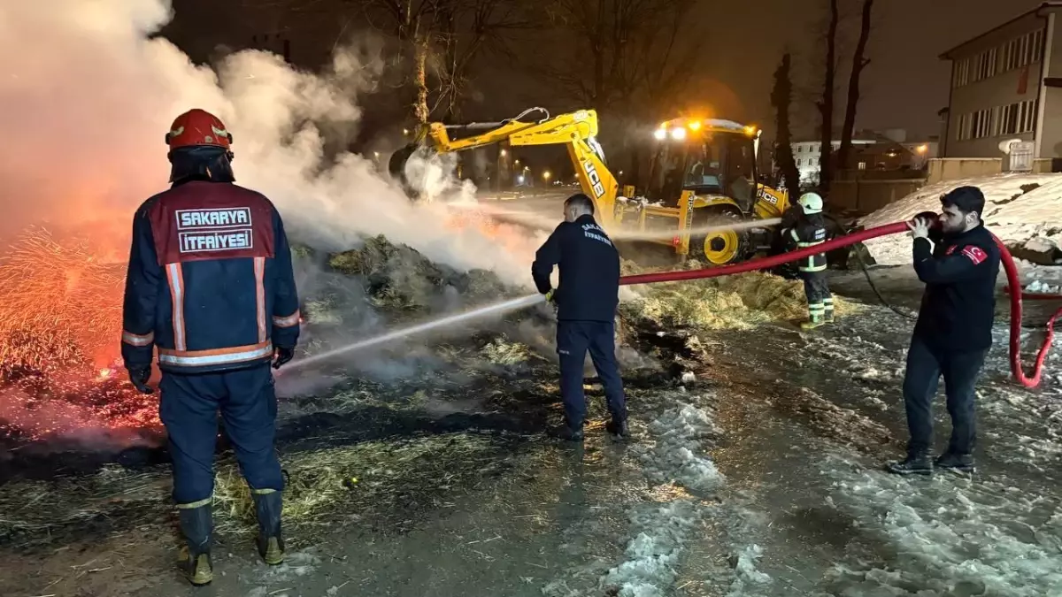 Yanan Kamyondan Şoför Kurtarıldı