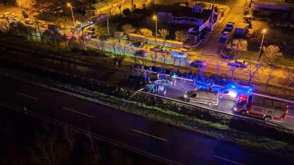 Silivri\'de Trafik Kazası: 1 Ölü, 2 Yaralı