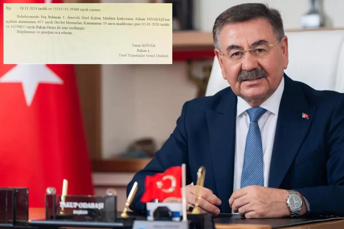 Gölbaşı Belediye Başkanı Yakup Odabaşı, öz yeğenini özel kalem müdürü yaptı