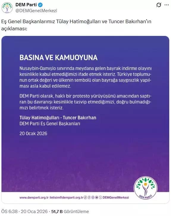 Hain saldırı sonrası şanlı Türk bayrağının tekrar göndere çekildiği anlar