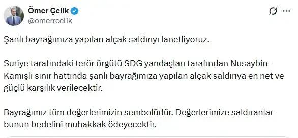 Hain saldırı sonrası şanlı Türk bayrağının tekrar göndere çekildiği anlar