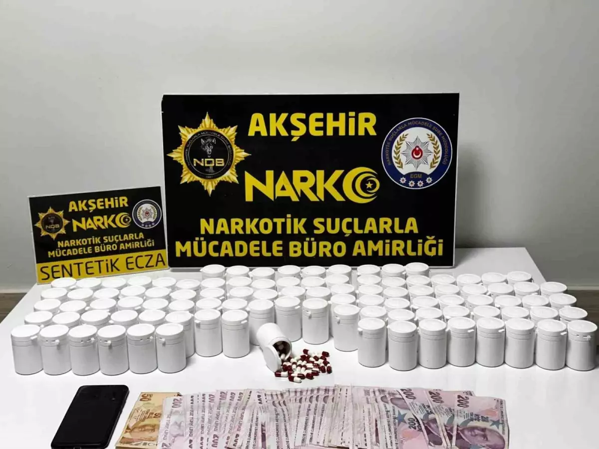 Akşehir\'de Uyuşturucu Operasyonu: 5.500 Hap Ele Geçirildi