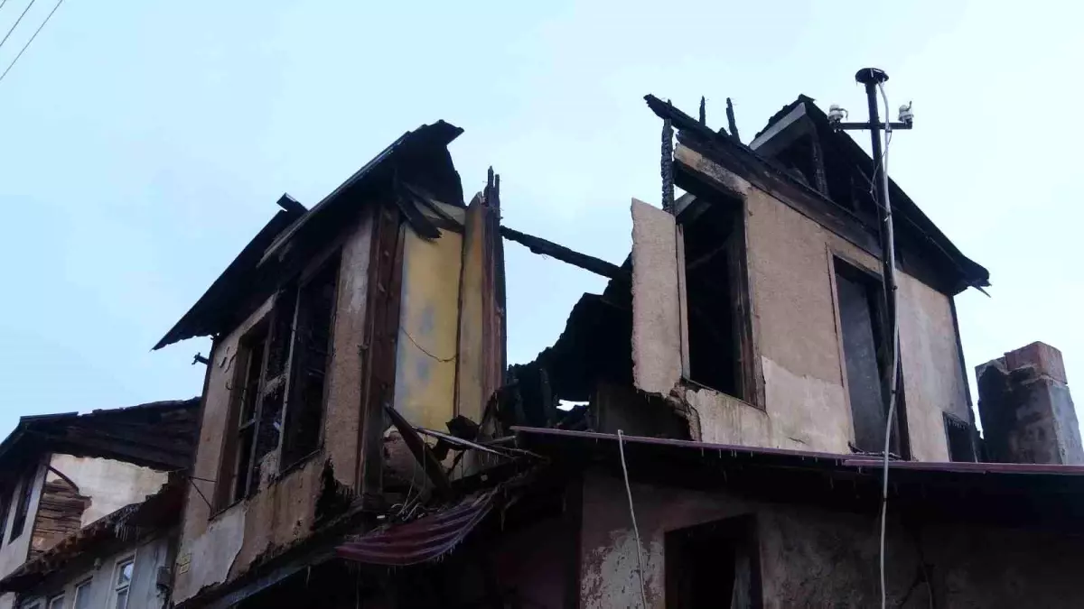 Kastamonu\'da Tarihi Konakta Yangın