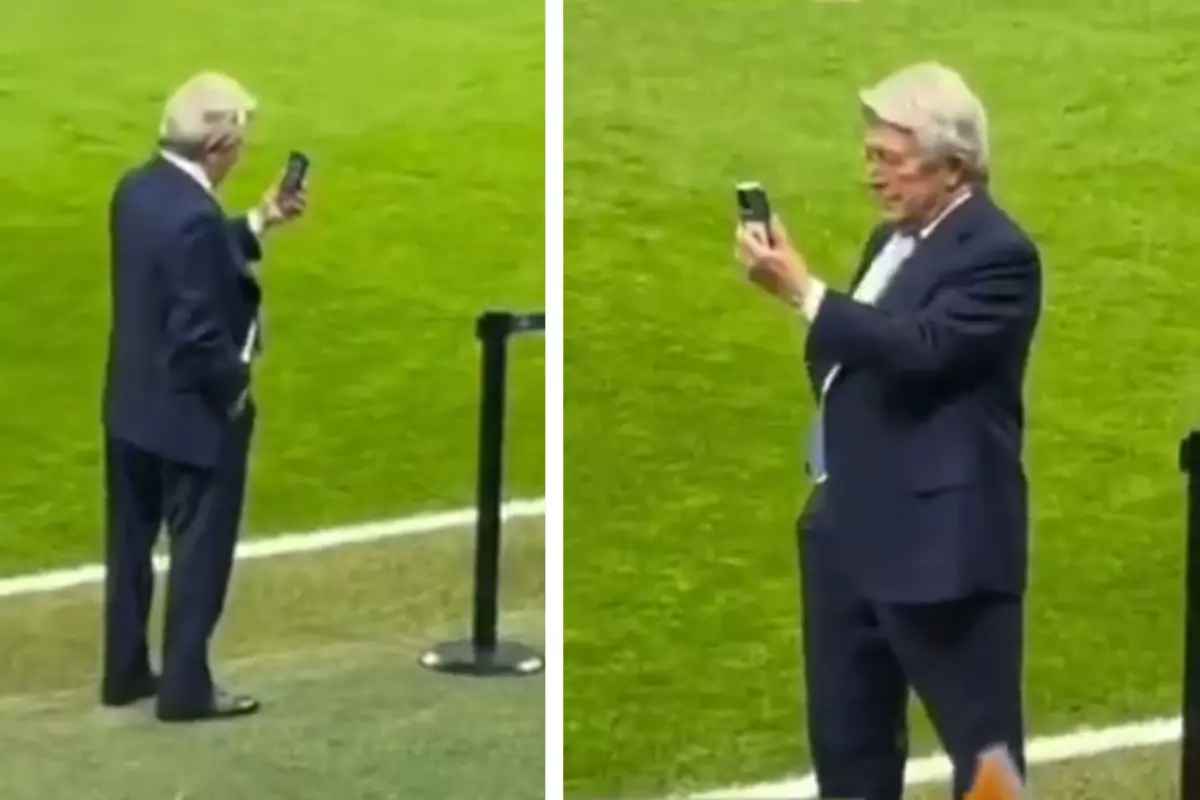 Atletico Madrid Başkanı, Rams Park\'a hayran kaldı