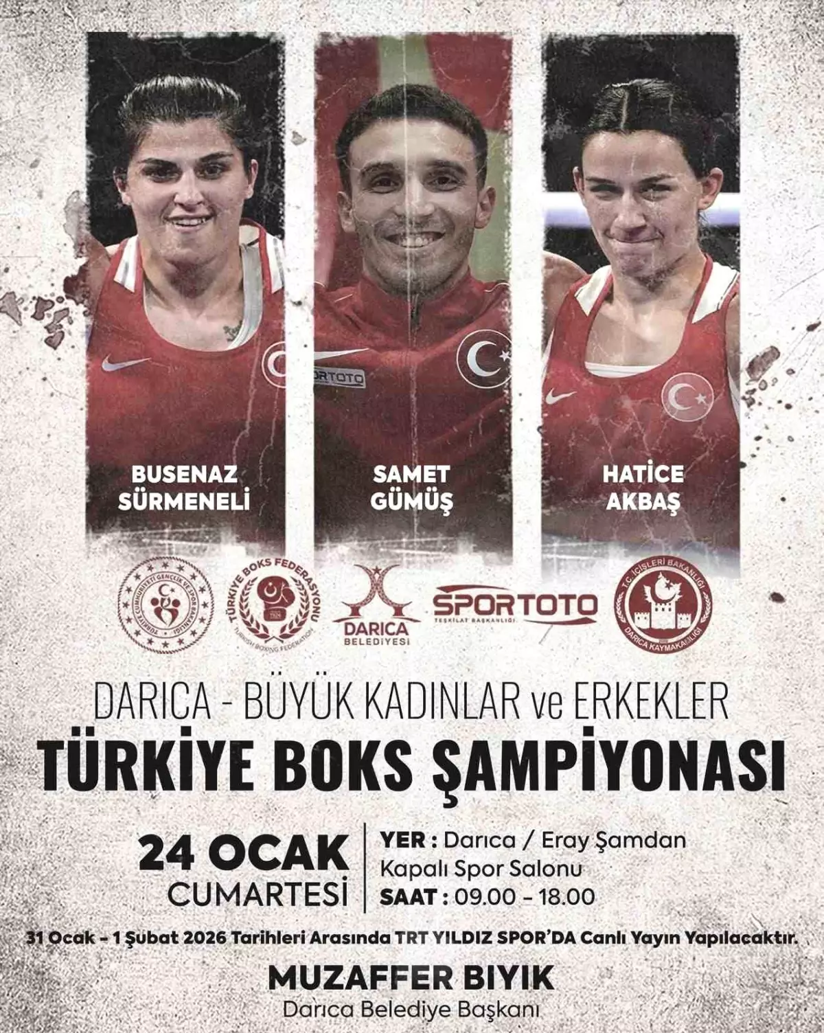 Büyük Kadınlar ve Erkekler Türkiye Boks Şampiyonası Darıca\'da yapılacak