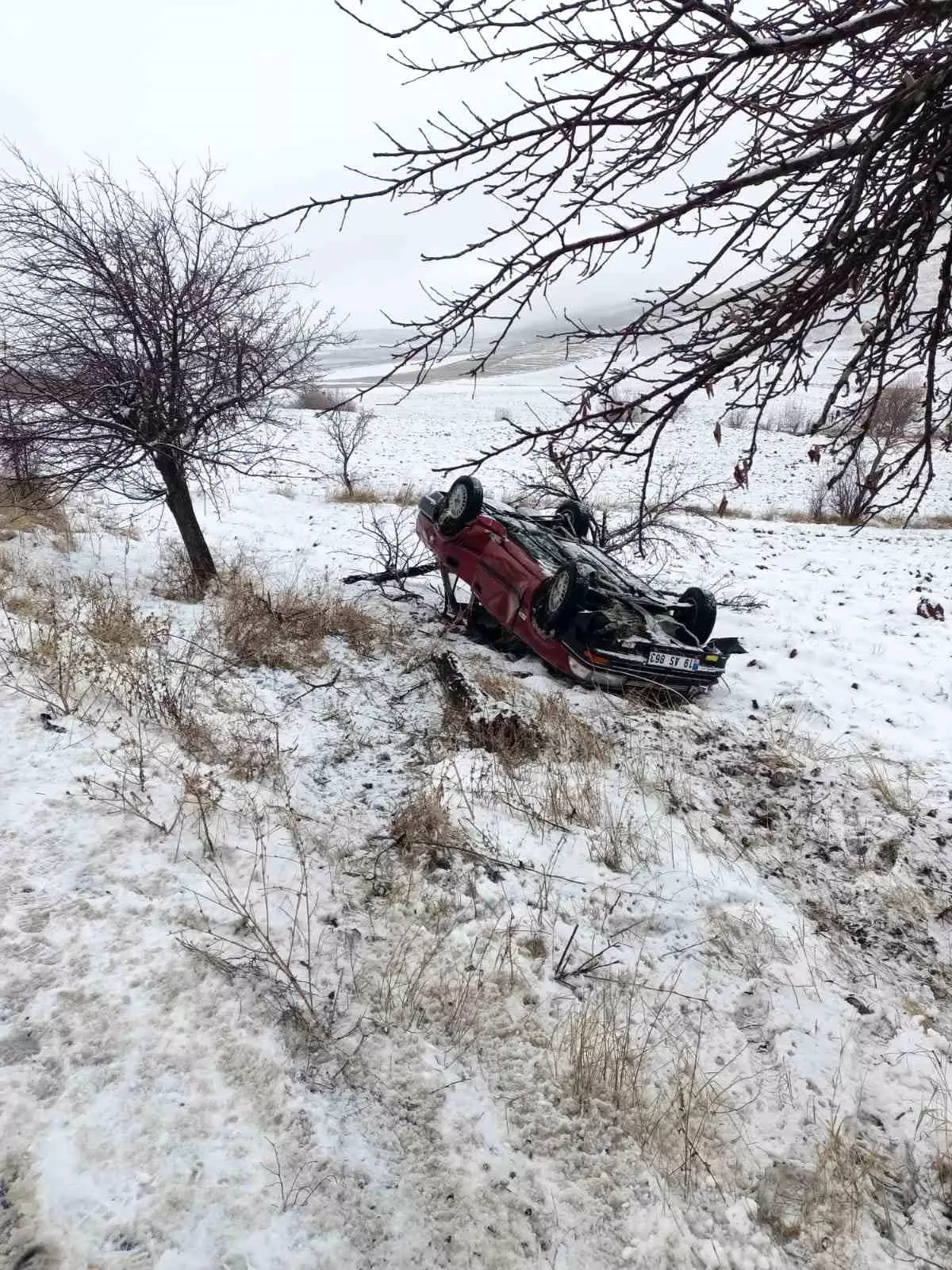 Çorum\'da Kar Kazası: 4 Yaralı