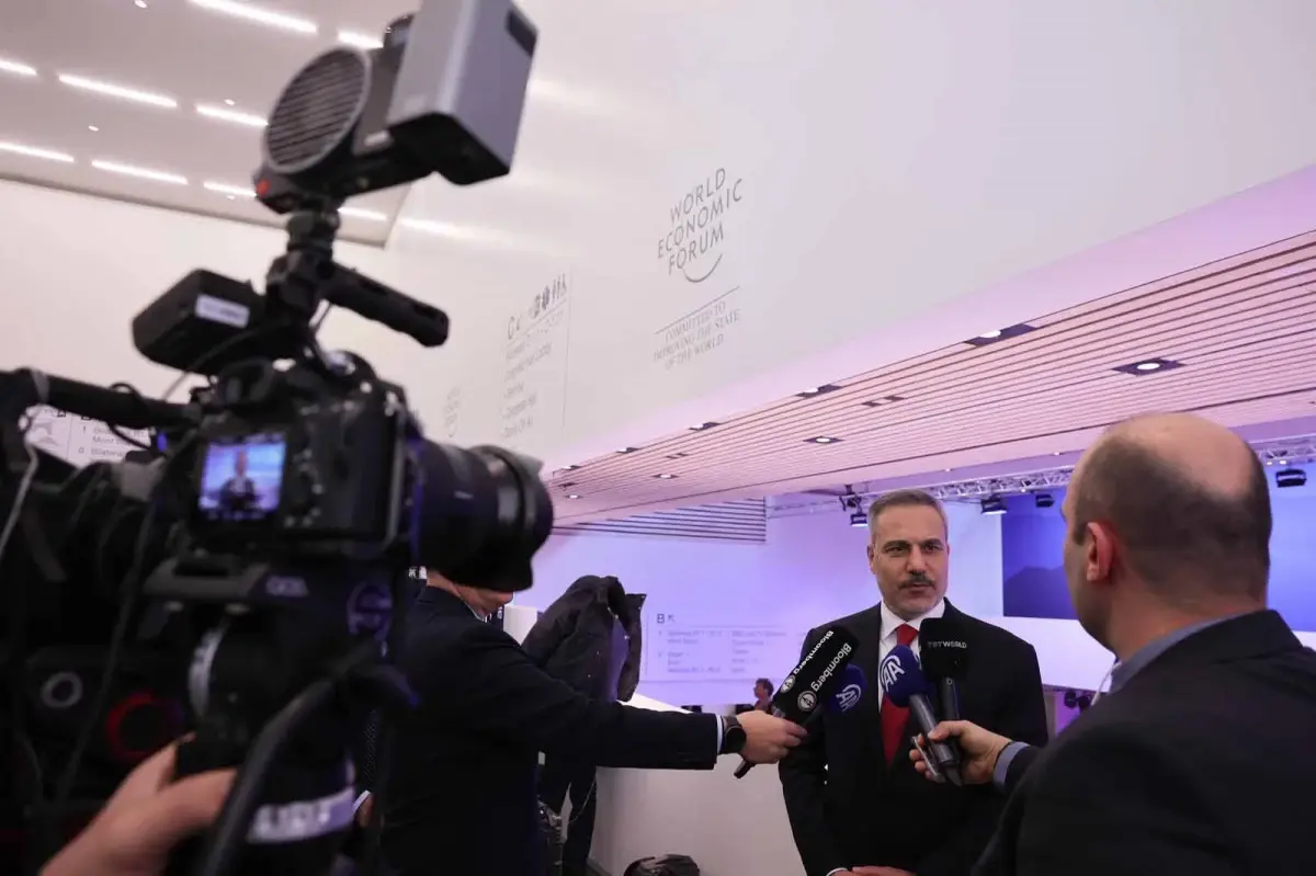 Hakan Fidan Davos\'ta Gazze Barış Kurulu ile ilgili konuştu
