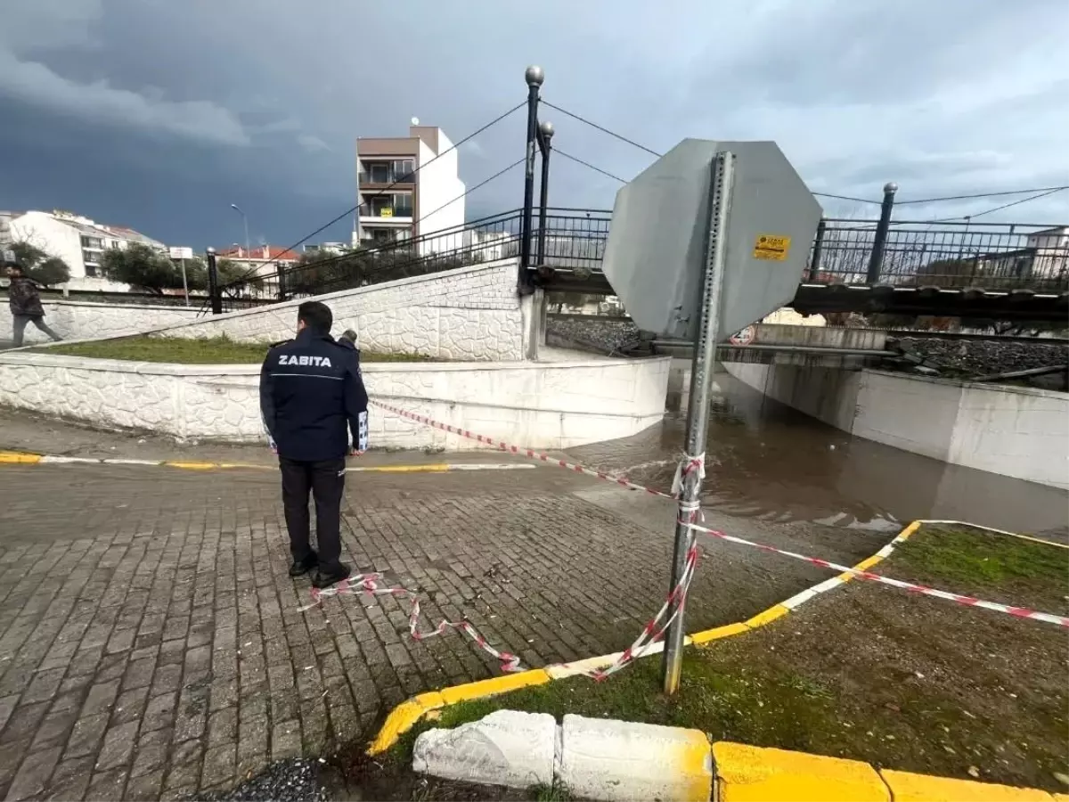 Germencik Belediyesi\'nden sağanak yağışa karşı önlem