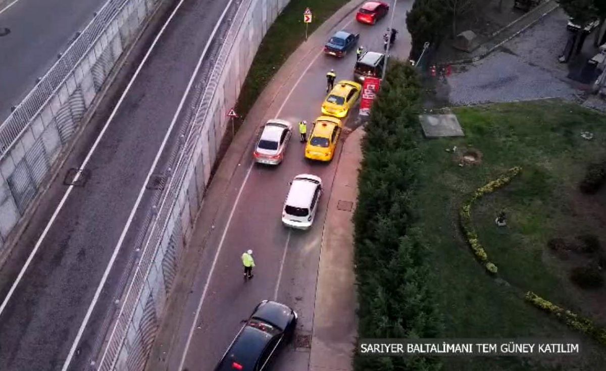 İstanbul\'da Dronlu Trafik Denetimi