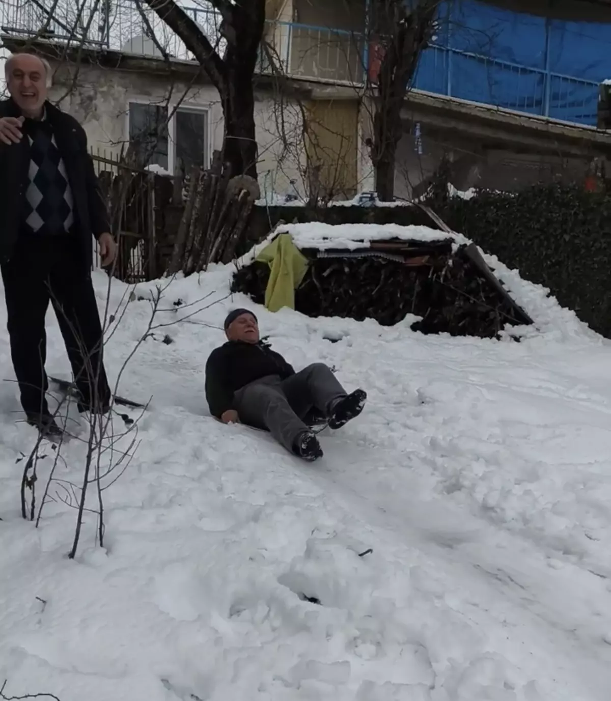 Bartın\'da Kar Eğlencesi