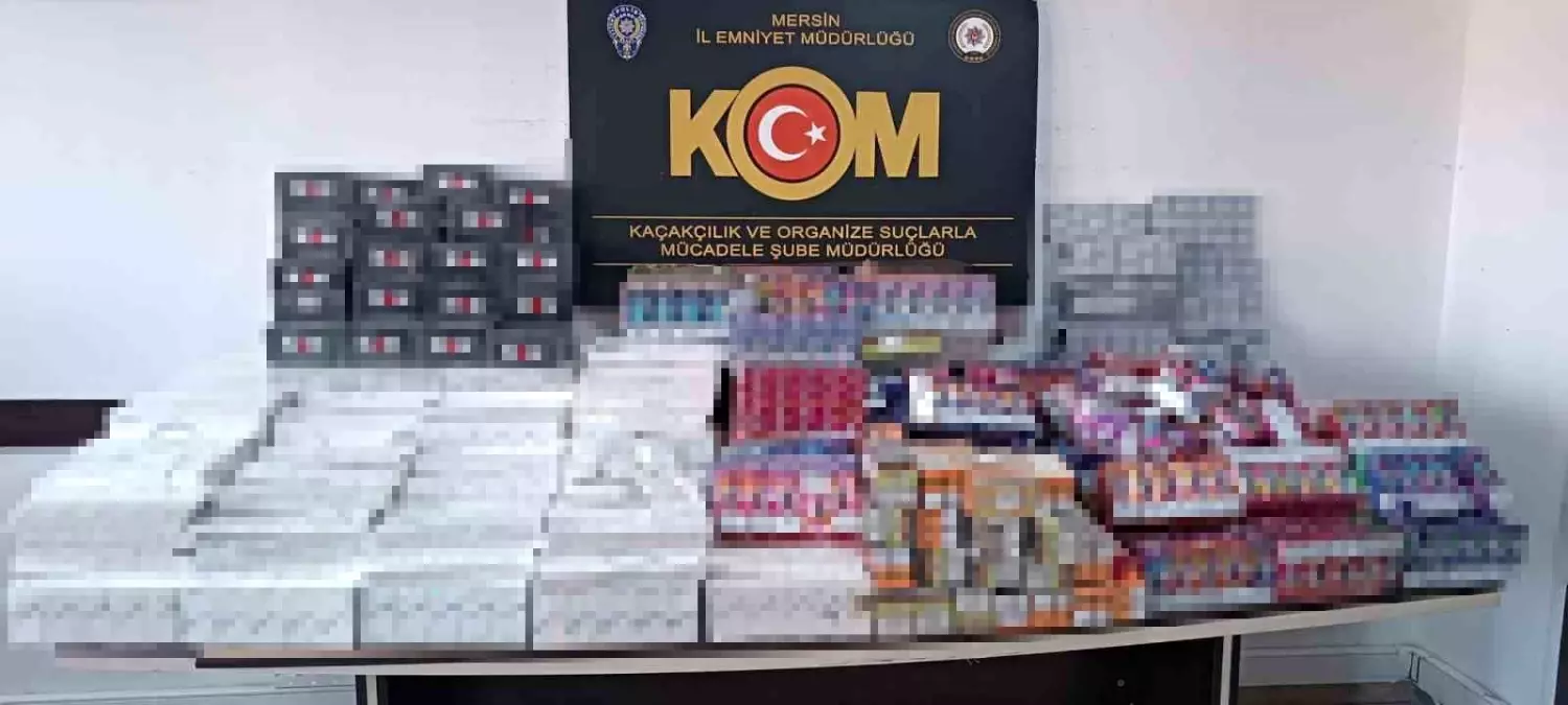 Mersin\'de Kaçak Sigara Operasyonu