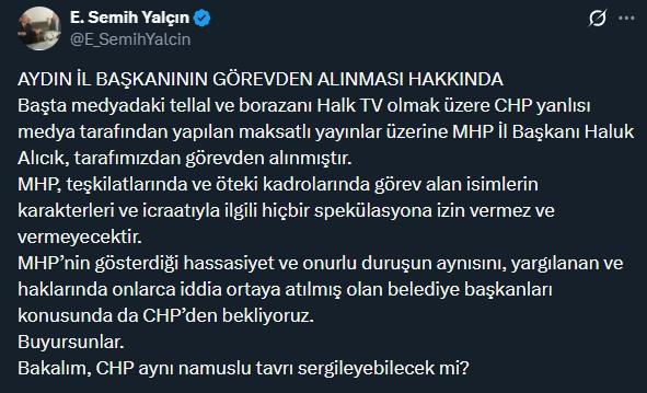 MHP'li başkan, görüntülerin ardından görevden alındı