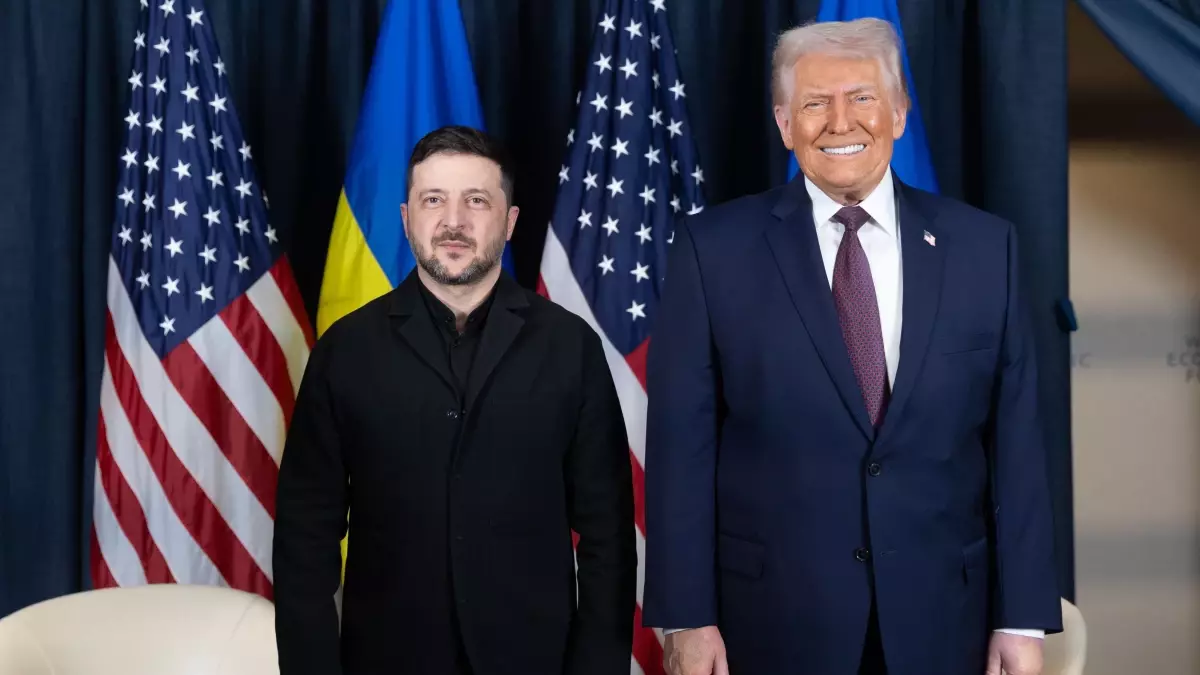 Zelenskiy ve Trump Davos\'ta Görüştü