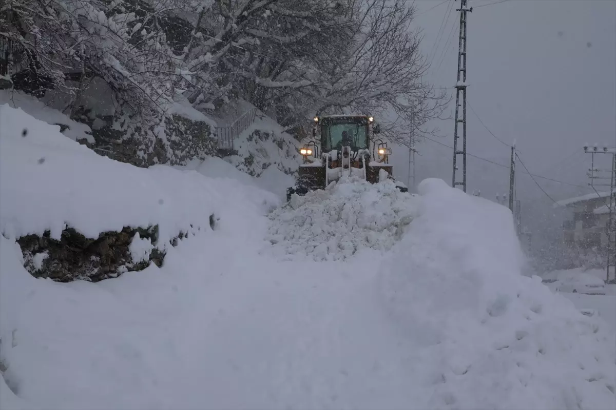 Bitlis\'te Kış Mevsimi: Toplam Kar Kalınlığı 4 Metre 26 Santimetreye Ulaştı