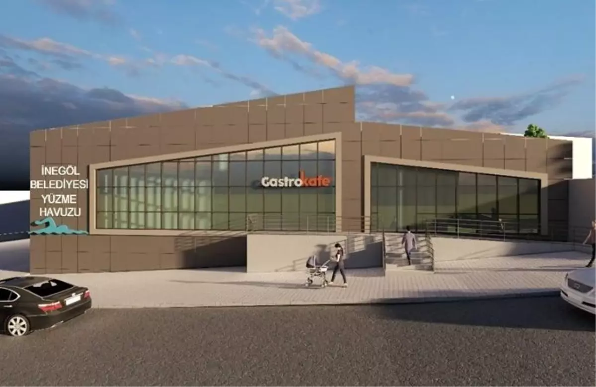 İnegöl Belediyesi yeni havuz için çalışmalara başladı