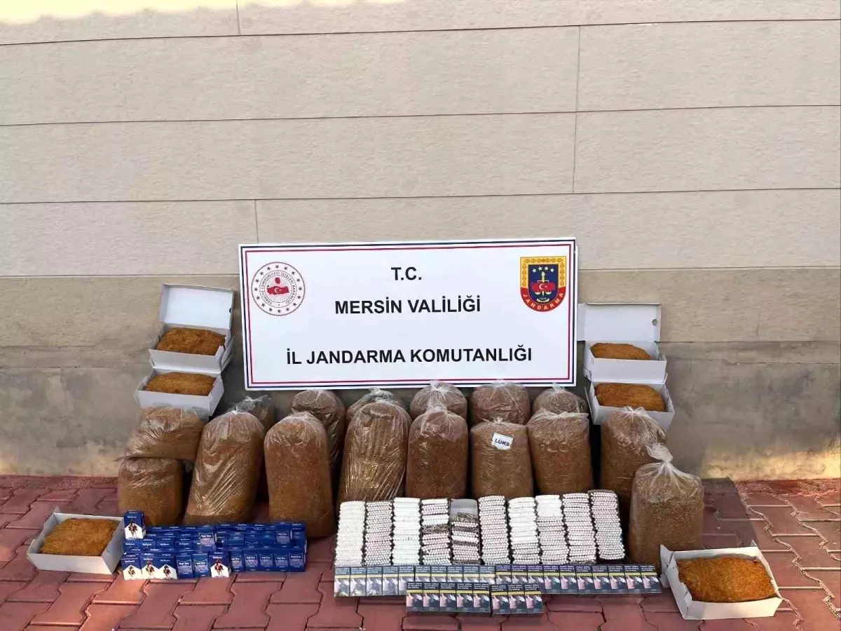 Mersin\'de Kaçak Tütün Operasyonu