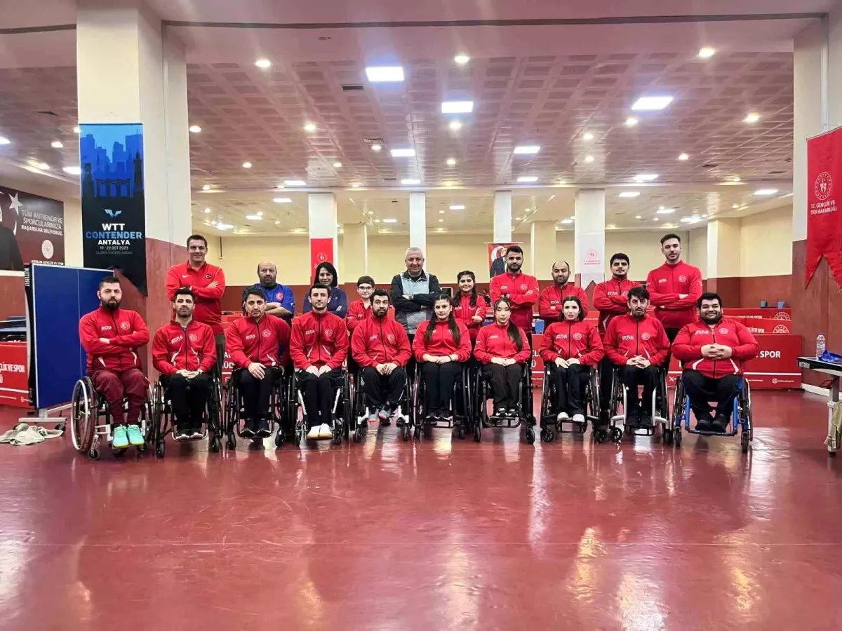 Paralimpik Masa Tenisi Takımı Antalya\'da Kampa Girdi