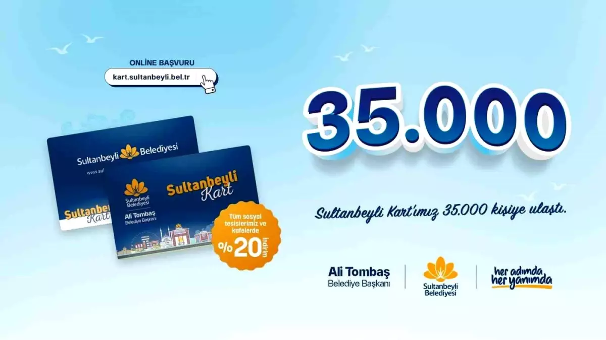 Sultanbeyli kart 35 bin kişiye ulaştı