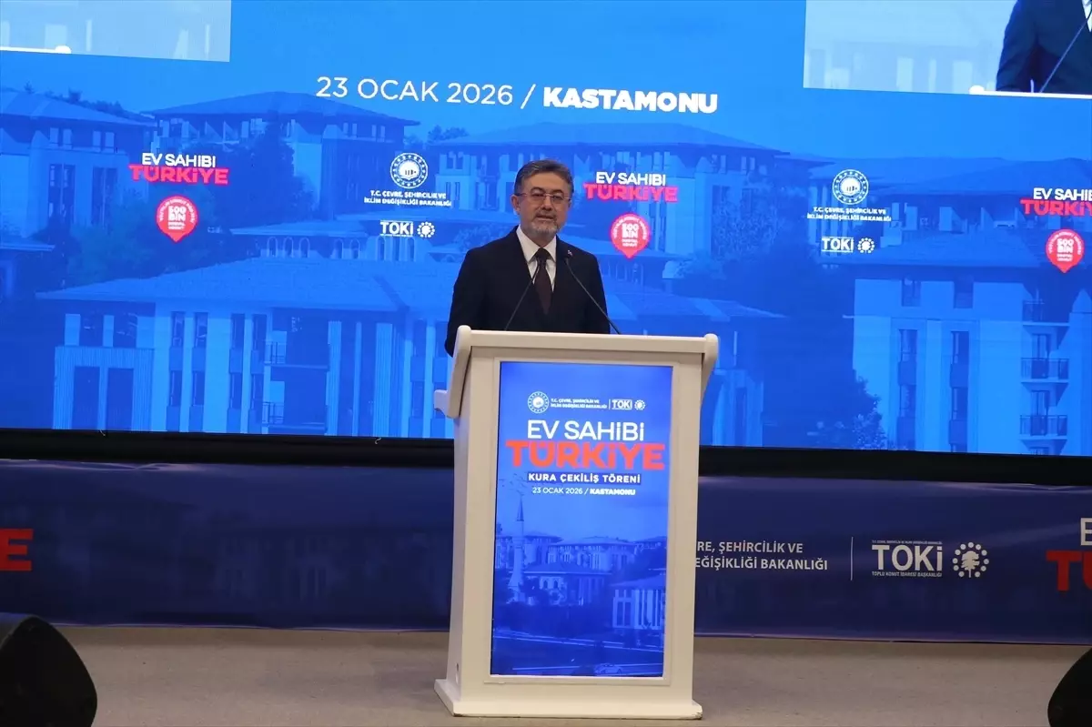 Tarım ve Orman Bakanı Yumaklı, Kastamonu\'da TOKİ kura çekilişinde konuştu Açıklaması