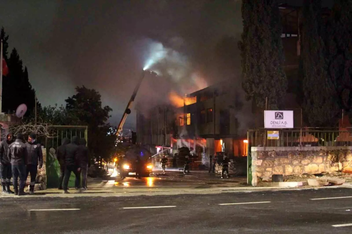 Adana\'da Fabrikada Yangın Çıktı