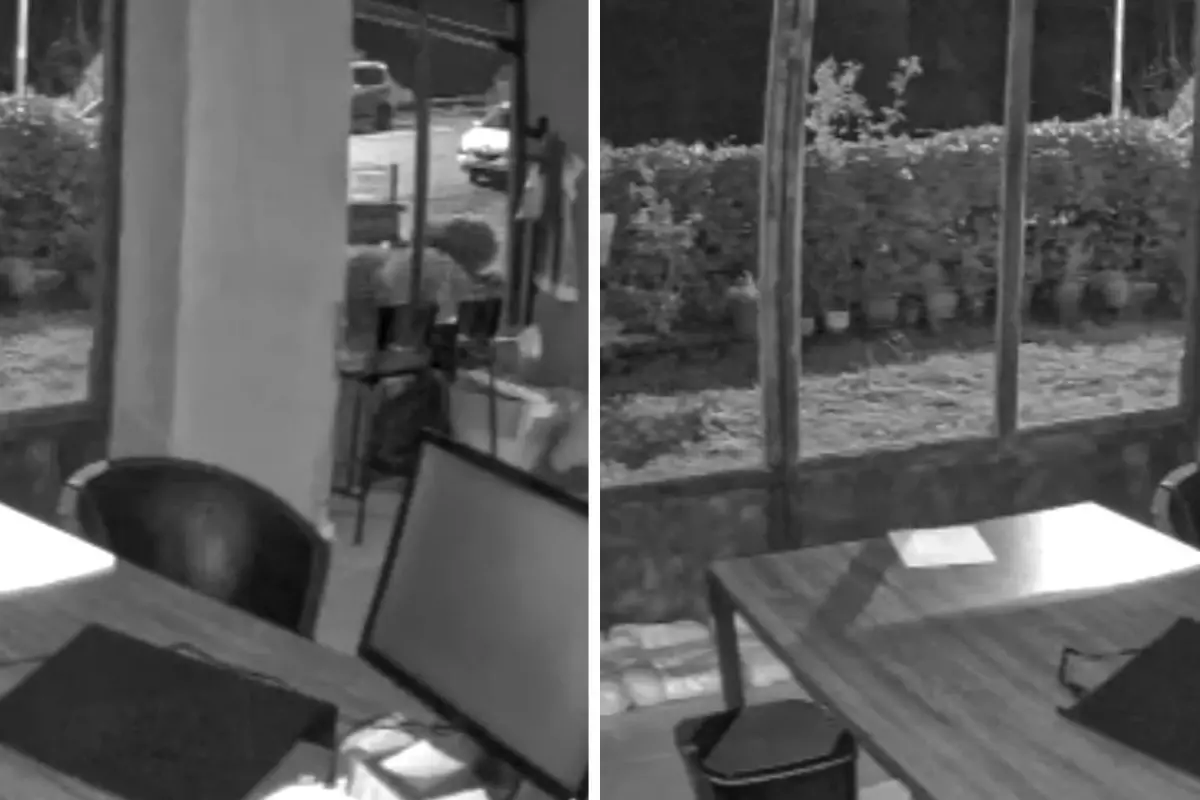 Balıkesir\'de meydana gelen deprem Bursa\'da işyerinin kamerasına böyle yansıdı