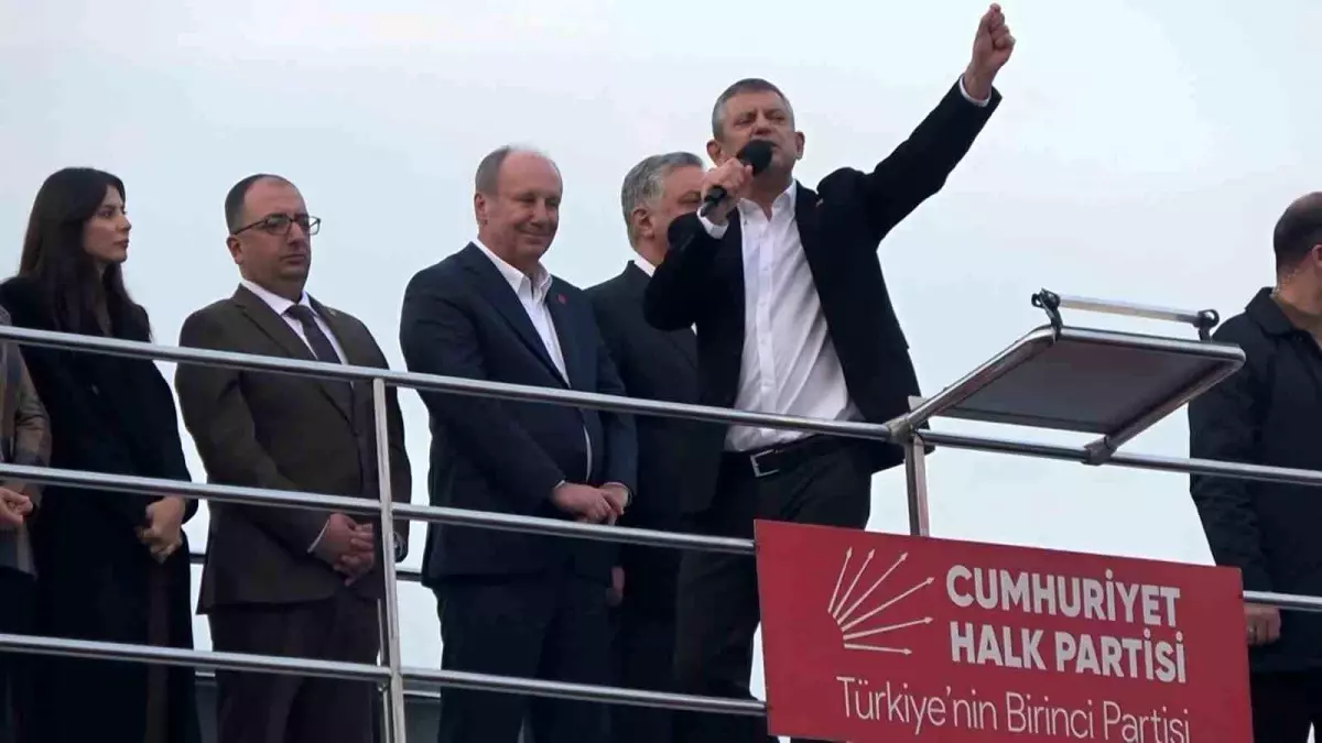 CHP Genel Başkanı Özel, Yalova\'daki mitingde konuştu