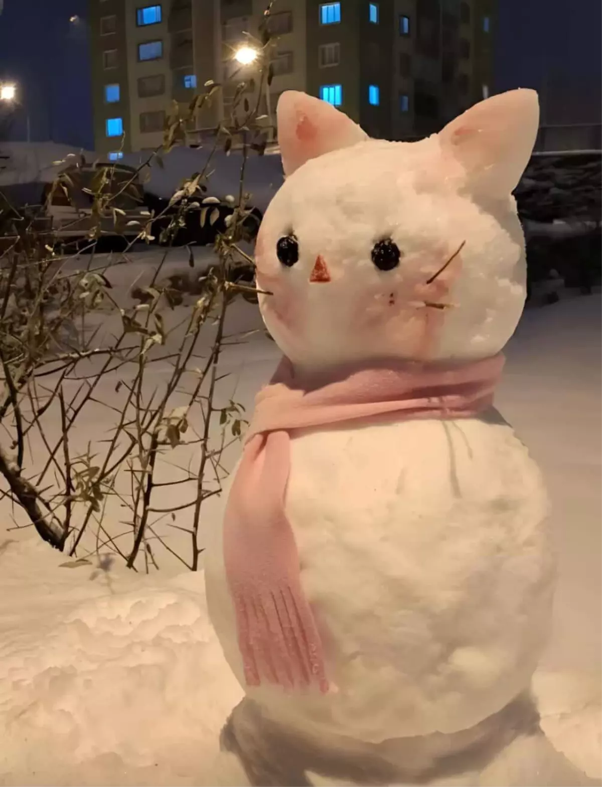 Çermik\'te Kardan Adam Yarışması Yapıldı