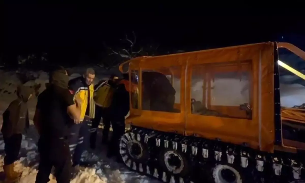 Gaziantep\'te Karla Mücadele: Hasta Kadın Kurtarıldı