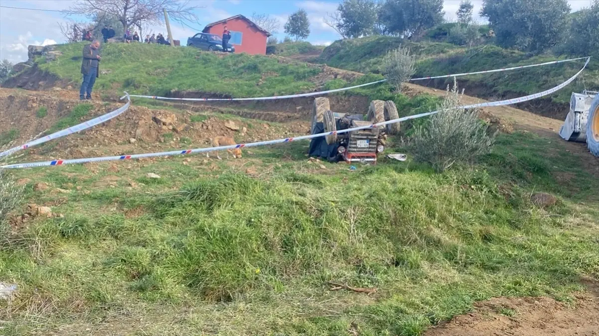 Ödemiş\'te Traktör Devrildi: 1 Ölü