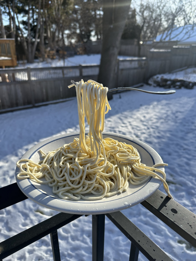 Minneapolis buz kesti! Makarna bile havada dondu