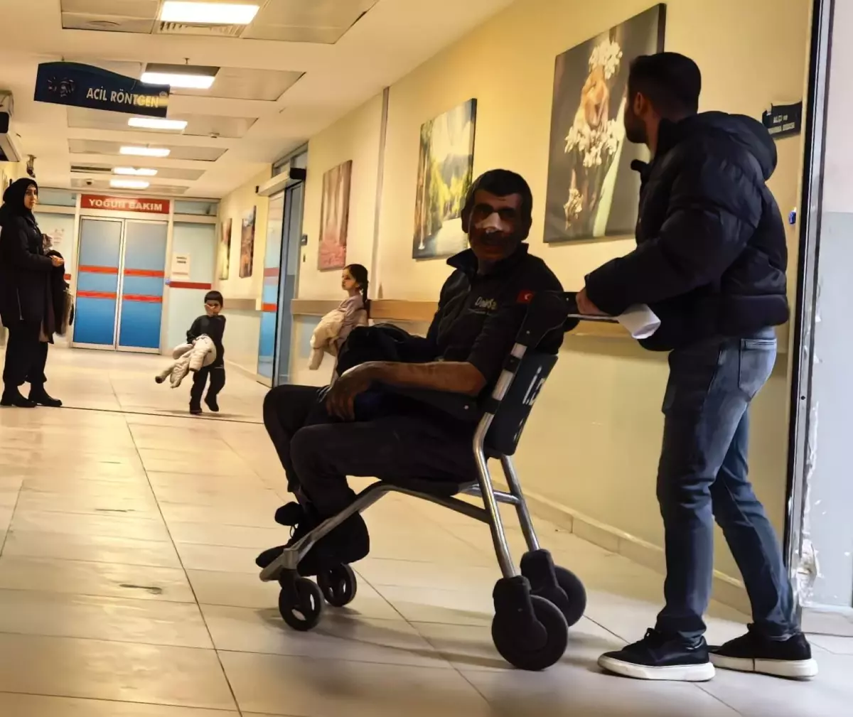 Lastik Patlaması İşçiyi Yaraladı