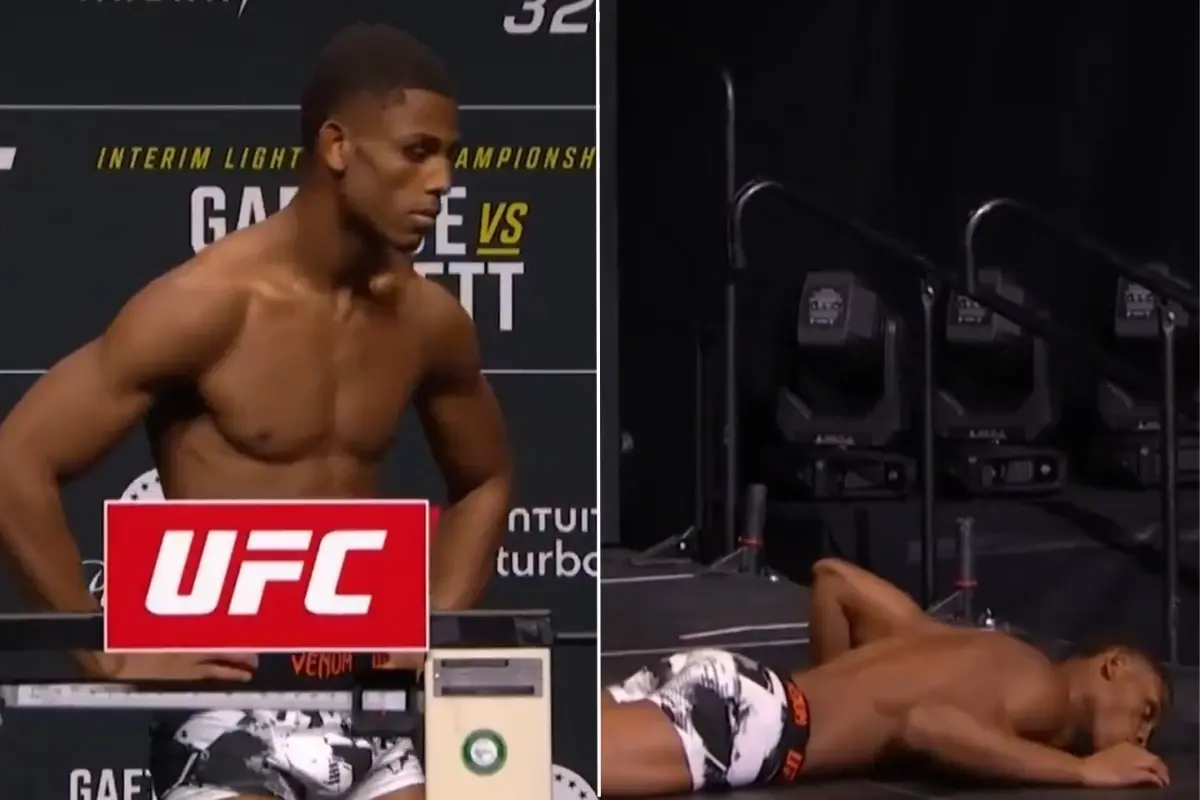 UFC dövüşçüsü Cameron Smotherman korkuttu, tartıdan indi bayıldı