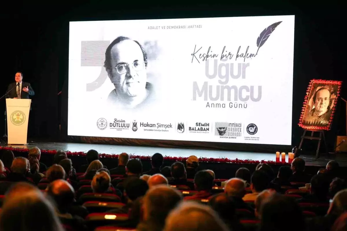 Gazeteciliğin keskin kalemi Uğur Mumcu Manisa\'da anıldı