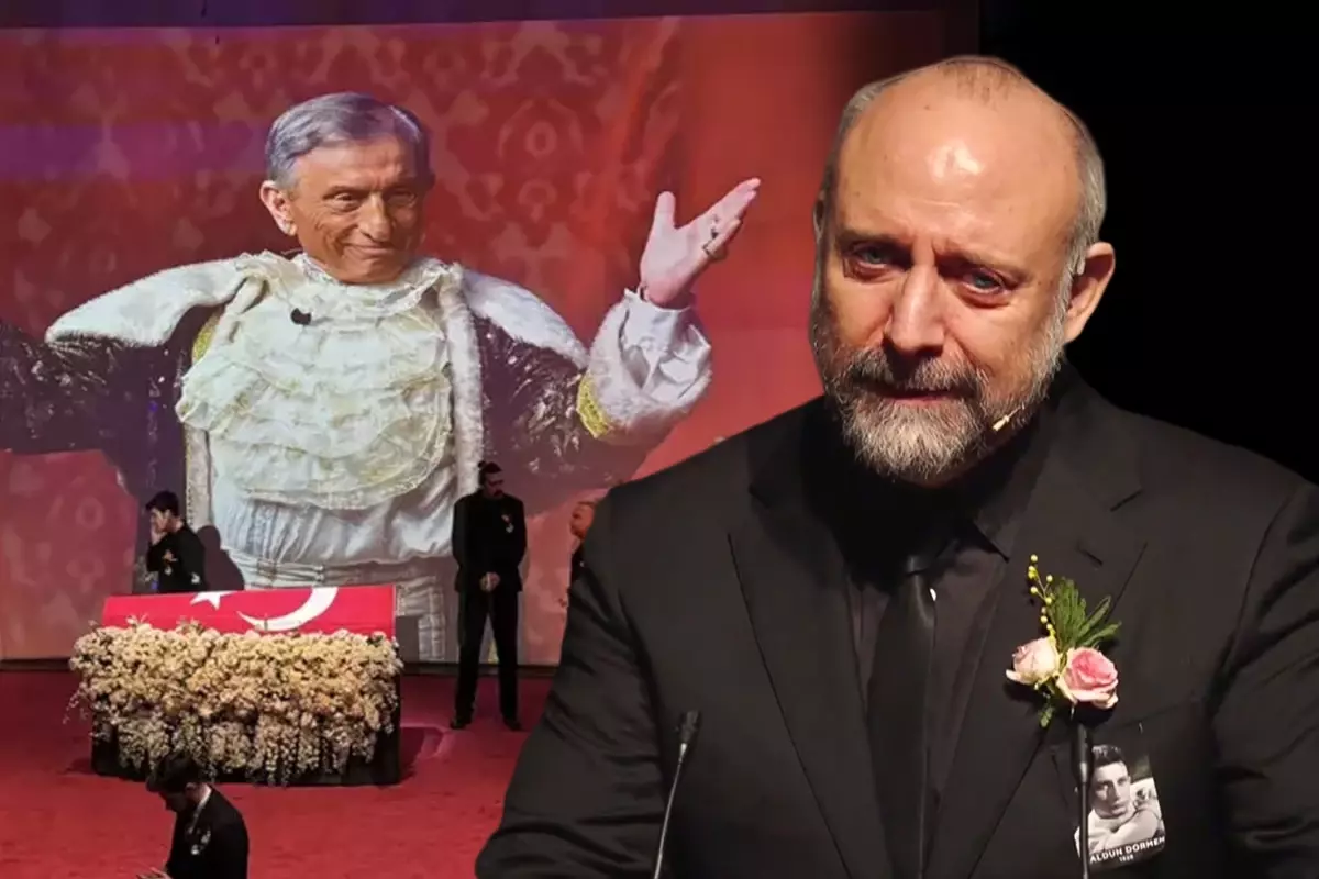 Haldun Dormen\'e veda eden Halit Ergenç gözyaşlarına boğuldu