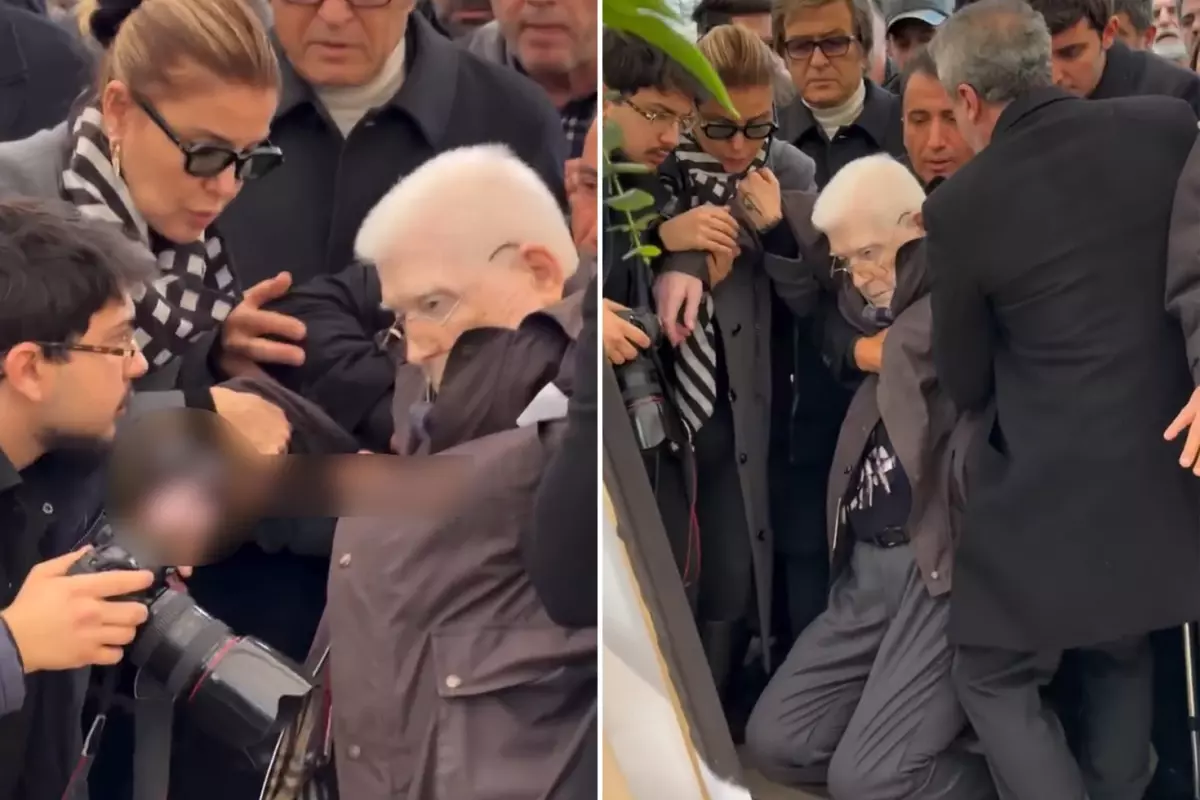 Haldun Dormen\'in cenazesinde korkutan anlar! İzzet Günay bayıldı