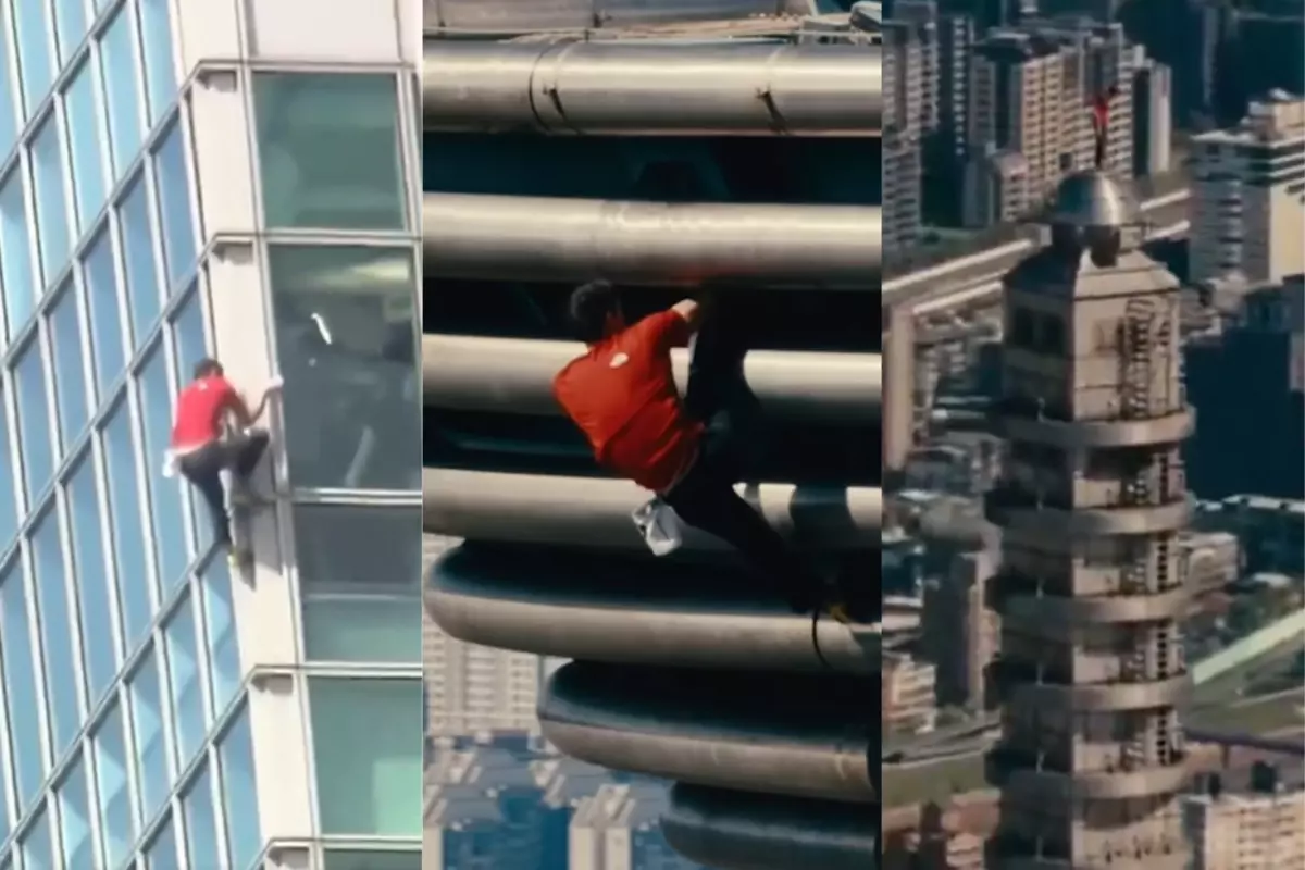 Ünlü tırmanışçıdan nefes kesen performans: 508 metrelik gökdelene ipsiz çıktı